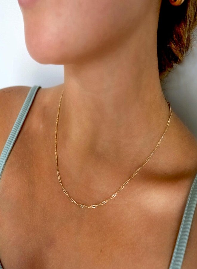 Aisansty Layered Coin Tube Pendant Choker Necklaces for Women Dainty Gold Plated Layering Chain Necklace Set - Image 3